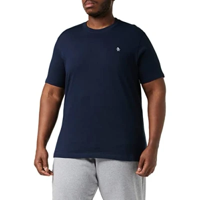 Image of Original Pengun Men&#039;s Small Embroidered Logo T Shirt, Dark Sapphire, 413, Large