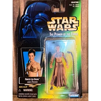 Image of Star Wars the Power of Force Princess Leia Organa as Jabba&#039;s Prisoner Action Figure