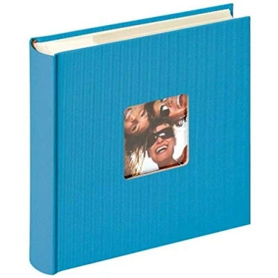 Image of walther Design Photo Album Ocean Blue 200 Photos 10 x 15 cm Memo with Punched Cover, Fun ME 110 U