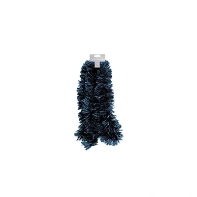 Image of Vsorce4u 1 x 2M Chunky Tinsel Xmas Metallic Garland Reusable Hanging Christmas For Decoration (Navy Blue)