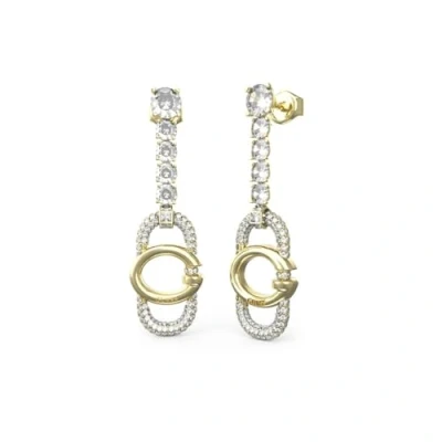 Image of Guess JUBE04507JWYGT U Women&#039;s Earrings G Logo Gold, Crystal