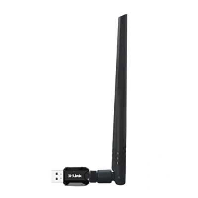 Image of D Link DWA 137 N300 High Gain Wi Fi USB Adapter, 2.0, Detachable Antenna, WPS, Compatible with Windows, MacOS and Linux, Ultra Portable.