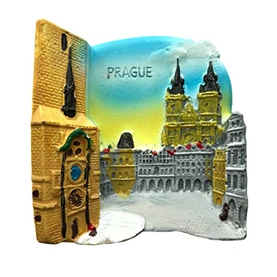 Image of Prague 3D Refrigerator Magnet Travel Souvenirs,Resin Home Decoration Fridge