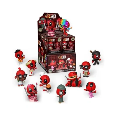 Image of Funko Mystery Mini: Marvel Deadpool 30th 1 Of 12 to Collect Styles Vary Collectable Vinyl Figure Gift Idea Official Merchandise Toys for Kids &amp; Adults Comic Books Fans and Display