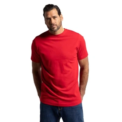 Image of JP 1880 Men&#039;s T Shirt Rundhals, Red, 4XL