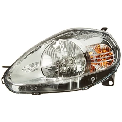 Image of 51701593 Headlights VALEO ORIGINAL PART 088901 Left H4, W5W Halogen transparent for right hand traffic FIAT: Grande Punto Hatchback