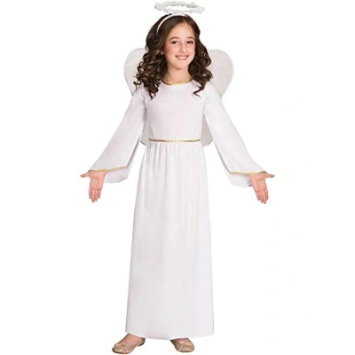 Image of amscan 9906008 Girls Christmas Nativity Angel Fancy Dress Costume Outfit (Age 3 4 years)