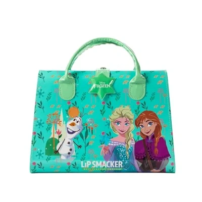 Image of Lip Smacker Frozen Weekender Case, All in One Hard Tote Bag Beauty Essentials Including Make up and Accessories for Face, Lips, Eyes Hair, 20+ Pieces your Kids&#039; Princess Look