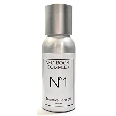 Image of Neo Boost Complex No.1 Bioactive Face Oil 100% Natural. Blend of 18 Oils to Nourish, Hydrate &amp; Revive Dry Skin. With Rose Quartz Amethyst. 50ml
