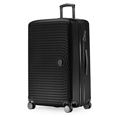 Image of HAUPTSTADTKOFFER Mitte Large Hard Shell Suitcase, TSA, 4 Wheels, Check In Luggage with 8 cm Volume Expansion, 77cm, 130 liters, Aubergine