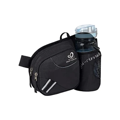 Image of Waterfly Waist Pack Fanny Bum Bag Hip Running Belt Sack Water Resistant with Bottle Holder for Hiking Camping Dog Walking