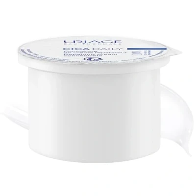 Image of Uriage Cica Daily Repairing Cream Concentrate with Centella Asiatica, Hyaluronic Acid &amp; Vitamin B5 Repairs Hydrates in 1 Application Fragrance free 96% Natural Origin (Refill, 40 ml)