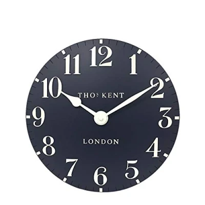 Image of Thomas Kent Classic Collection Arabic Wall Clock Ink Blue 12&quot;