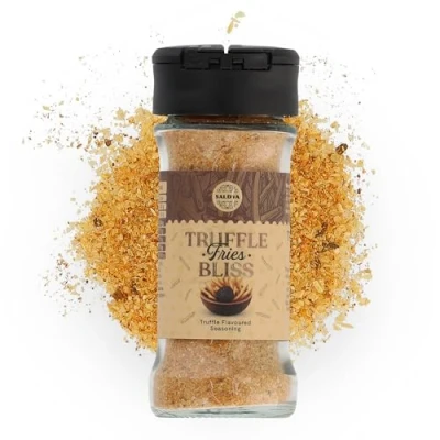 Image of Truffle Fries Bliss Premium Flavoured Seasoning Crafted for Gourmet &amp; Savoury Dishes Glass Jar (60g)