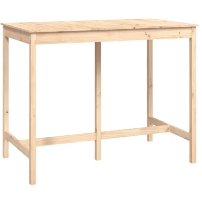 Image of Bar Table 140x80x110 cm Solid Wood Pine