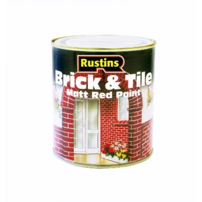 Image of Rustins BRIT250 250ml Brick and Tile Paint Red