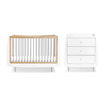 Image of SnuzKot Skandi 2 Piece Nursery Furniture Set Grey