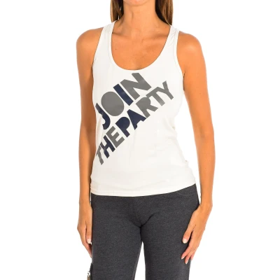 Image of Zumba Womenss round neck sleeveless T shirt Z1T00360 Beige Cotton Size X Small