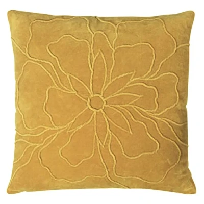 Image of furn. Angeles Cushion Yellow Cotton Size 45 cm x