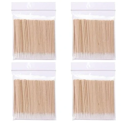 Image of cotton Swab Sticks pointed Tip Tipped Precision Cosmetic Applicator 400PCS, swabs