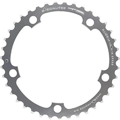 Image of AT Spécialités TA Alize 130 PCD, 9/10 Speed Chainring, Silver, 42T Middle
