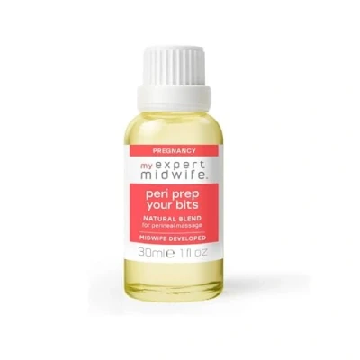 Image of My Expert Midwife Peri Prep Your Bits Perineal Massage Oil for Pregnancy and Labour to Help Prevent &amp; Reduce Tears Episiotomy During Birth Promotes Postnatal Recovery 30ml