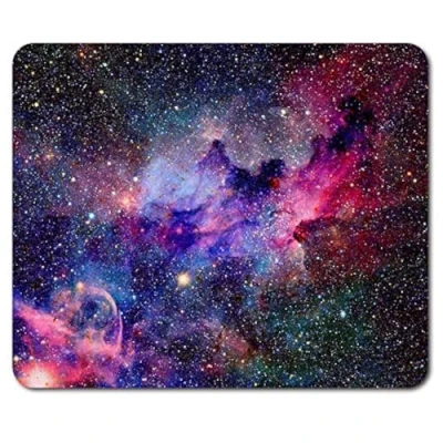 Image of Destination Vinyl Ltd Pink Purple Solar System Mouse Mat Pad Space Galaxy Fun Gift PC Computer #8545