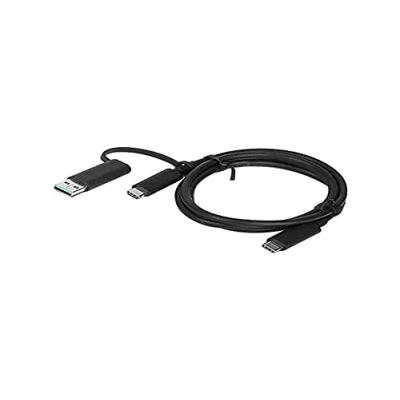 Image of Lenovo HYBRID USB C with A, 4X90U90618, schwarz, 3 feet