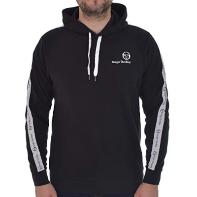 Image of Sergio Tacchini Mens Devok Hoodie Black XS