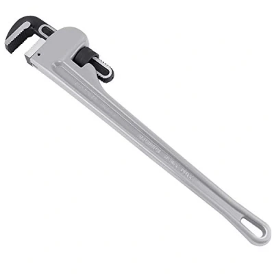 Image of MAXPOWER Pipe Wrench 600mm, 24 Inch Aluminum Straight Heavy Duty Plumbing Spanner Stillson