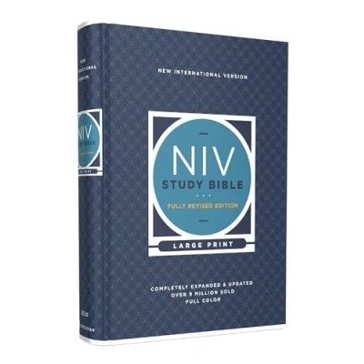 Image of NIV Study Bible, Fully Revised Edition, Large Print, Hardcover, Red Letter, Comfort Print: New International Version, Print