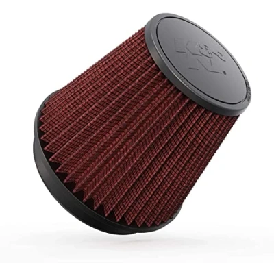 Image of K&amp;N Universal Clamp On Air Intake Filter: High Performance, Premium, Washable, Replacement Flange Diameter: 6 In, Filter Height: 6.5 Length: 1 Shape: Round Tapered, RF 1042