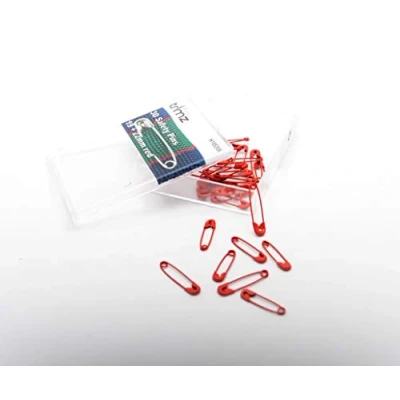 Image of Trimz Safety Pins, Red, 19mm 22mm