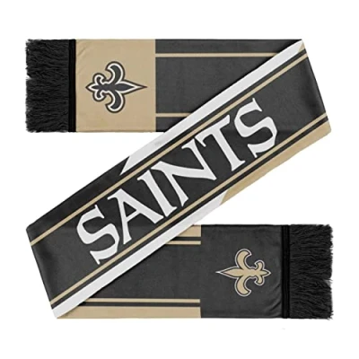 Image of FOCO Winter Fan Scarf NFL Colourwave New Orleans Saints
