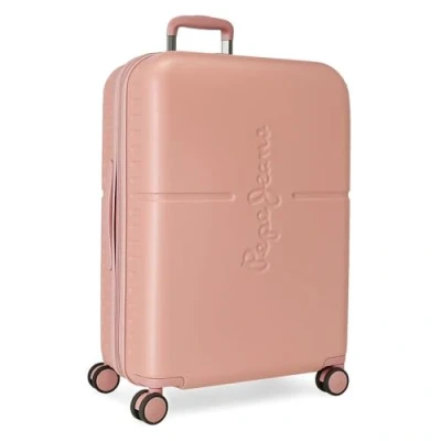 Image of Pepe Jeans Highlight Medium Suitcase, 48 x 70 28 cm, Pink, 48x70x28 cms, Suitcase