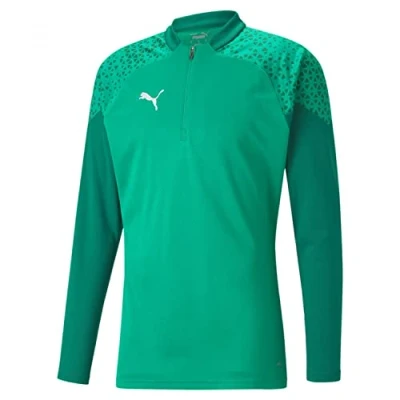 Image of PUMA teamCUP Training 1/4 Zip Top Pepper Green