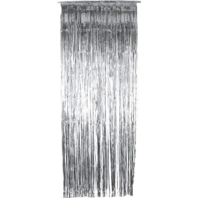 Image of HENBRANDT Silver Foil Curtain 8ft x 3ft Door Decoration