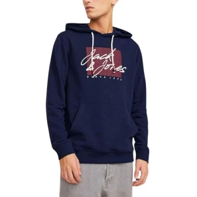 Image of Jack &amp; Jones Jjzuri Hoodie, Men&#039;s, Size: Small, Navy blazer