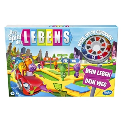 Image of Hasbro Gaming Game of Life Board for the whole family 2 4 players, children aged 8 and up, contains colourful pens