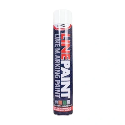Image of 1X Survey Line Marker Marking Spray Paint 750ml White Permanent