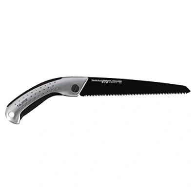 Image of Tajima ALSA210 &quot;Aluminist&quot; Handsaw with Holster, Black/Silver, 210 mm