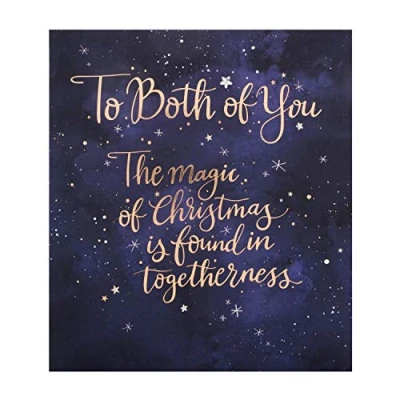 Image of Hallmark 25493709 To Both Medium Christmas Card &quot;Magic&quot;