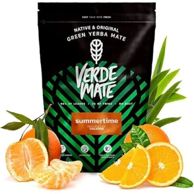 Image of Verde mate Green Summertime 500 g Limited flavor variation 100% natural ingredients Brazilian yerba tea High caffeine content Perfect for beginners