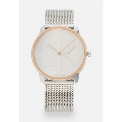 Image of Calvin Klein Ladies Watch silvercoloured/rose, Women&#039;s, Size: One Size, Silver coloured/rose