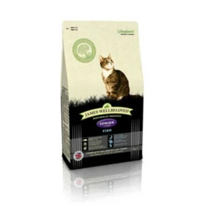 Image of James Wellbeloved Complete Senior Cat Food with Fish (4kg)