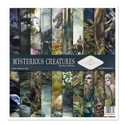 Image of ITD Collection Scrapbooking Kit, 12 x inches, 11 Sheets, 200g, Adults, Animals &amp; Fantasy, Whimsical, Unisex, Mysterious Creatures, Standard Size, Non Foldable