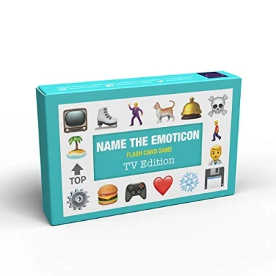 Image of Bubblegum Stuff Name The Emoticon Game TV Guess Phrase From Fun Flash Card Suitable For Family, Kids, Teenagers &amp; Adults