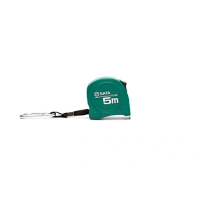 Image of SATA ST91315E Tape Measure Metric Scale 5mx25mm with Nylon coated Blade Provides Extended Product Life and Glare Reduction