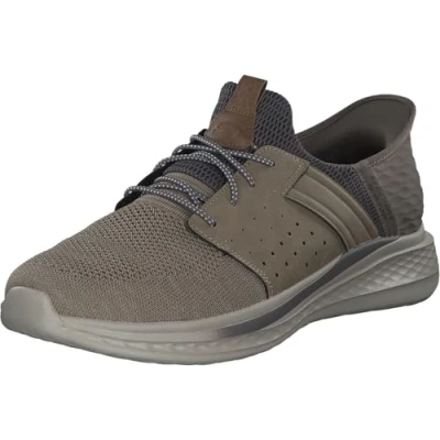 Image of Skechers USA Men&#039;s Slade Ocon Hands Free Slip in Moccasin, Beige, 7.5 UK