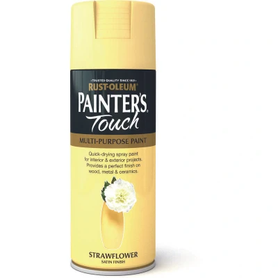 Image of Rust Oleum AE0050007E8 400ml Painter&#039;s Touch Spray Paint Strawflower Satin